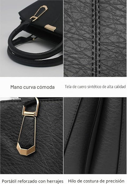 Pahajim Bolsos Bandolera Mujer Bolso de Mano Ajustables PU Piel Tote Bag Bolso Elegante Mujer para Trabajo Diario Vida