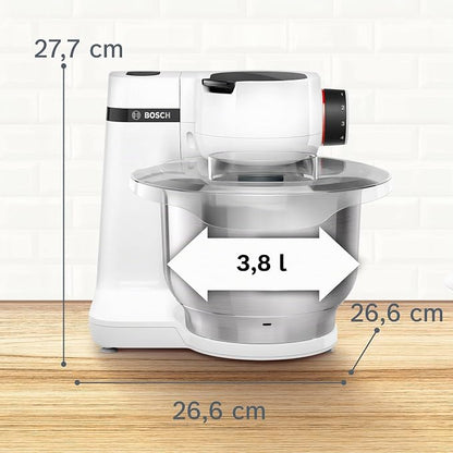 Bosch - Robot de cocina, Serie 2, MUM, 700 W, Blanco, MUMS2EW00