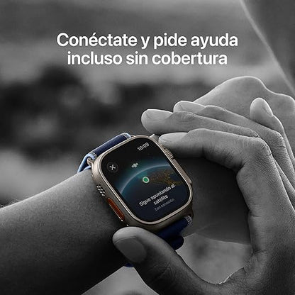 Apple Watch Ultra 3 GPS + Cellular, Reloj prémium para Running y Multideporte con Caja de Titanio Resistente de 49 mm y Correa Ocean Negra. Monitores avanzados de Salud
