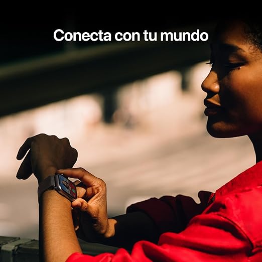 Apple Watch Series 11 GPS con caja de aluminio en negro azabache de 42 mm y correa deportiva negra-Talla S/M.Calidad del Sueño,monitores de entreno y salud,pantalla siempre activa, resistencia al agua