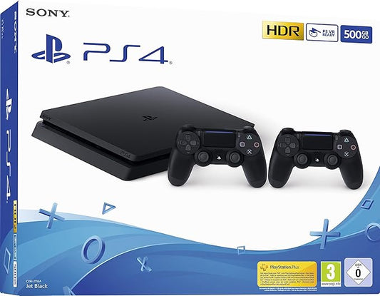 Sony Playstation 4 (PS4) - Consola 500 Gb + 2 Mandos Dual Shock 4 (Edición Exclusiva Amazon)