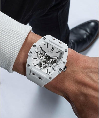 Guess Trend Casual Tonneau Diamond - Reloj de 43 mm para Hombre