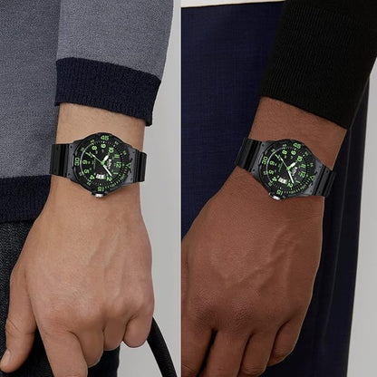 HANPOSH Reloj Hombre Relojes Pulseras Impermeable Diseño Analógico Cronógrafo Luminoso Acero Inoxidable Esfera Calendaria Moda