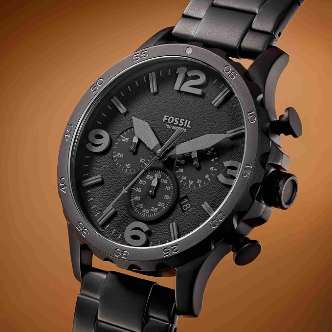Fossil Cinturones de Piel con Hebilla marrón para Hombre