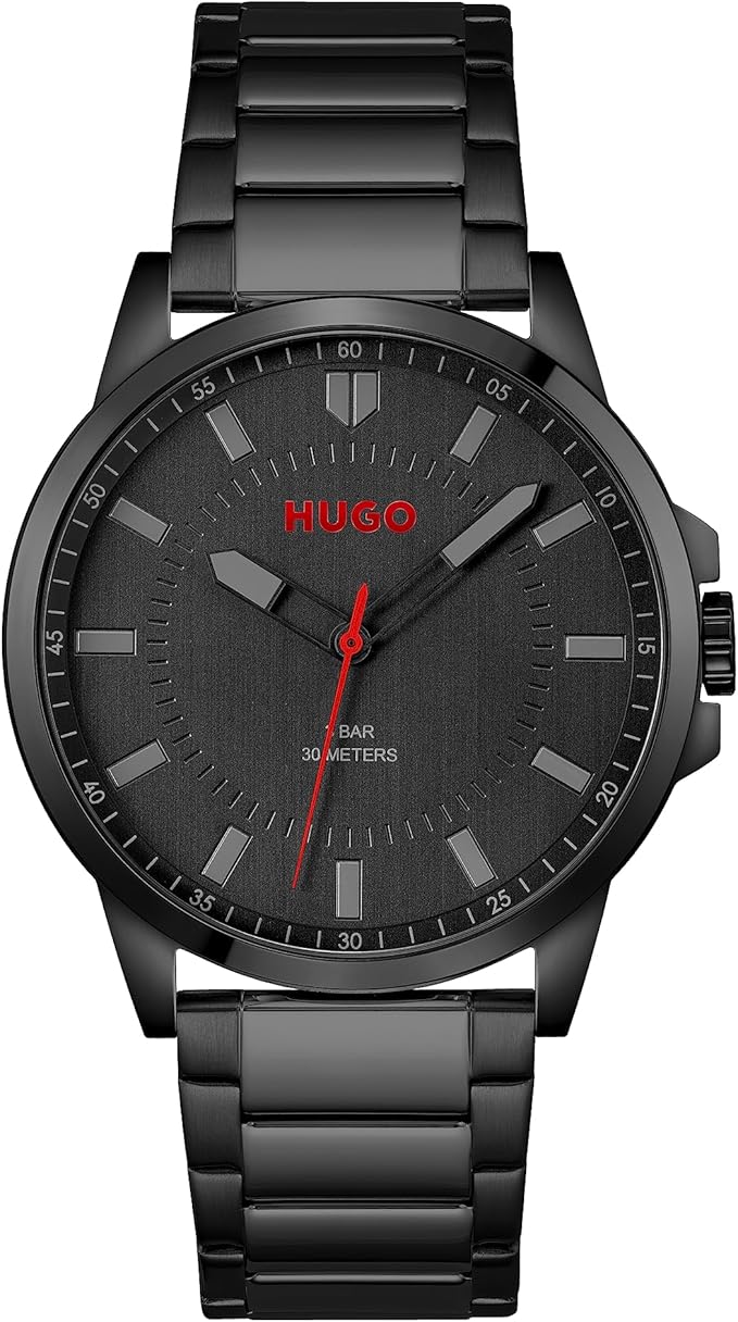 HUGO Reloj Analógico de Cuarzo para Hombre Colleción #First - Dispobible con Correa de Acero Inoxidable o de Cuero