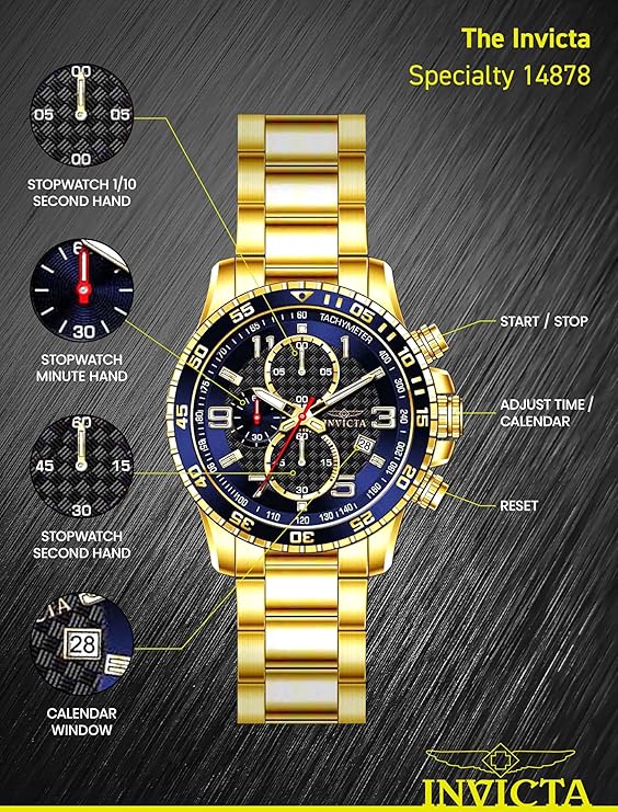 INVICTA Specialty Stainless Steel Men's Quartz Watch - 45mm