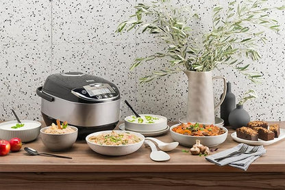 Russell Hobbs Robot de Cocina Cook@Home - Capacidad 5 L, Recipiente de Acero Inoxidable, Tapa Anticondensación, Plata - 21850-56