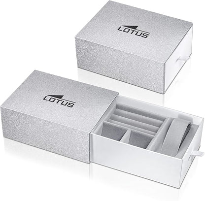 LOTUS Reloj Mujer Analógico de Acero Inoxidable 316l Plateado - Movimiento de Cuarzo - Cristal Mineral de Alta Resistencia - Resistente al Agua 5 ATM - Special Prices 18568/D
