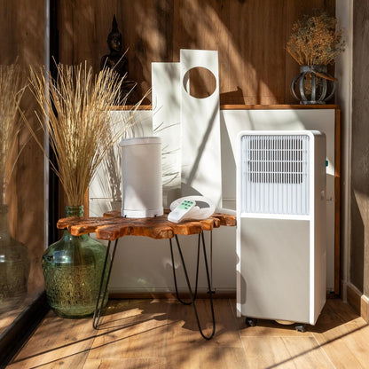 Cecotec Aire Acondicionado Portátil con Mando y Bomba de Calor ForceClima 9450 Style Heating, 9000 BTU, Táctil, Pantalla LED
